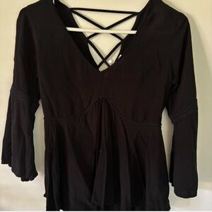 Black Babydoll Top